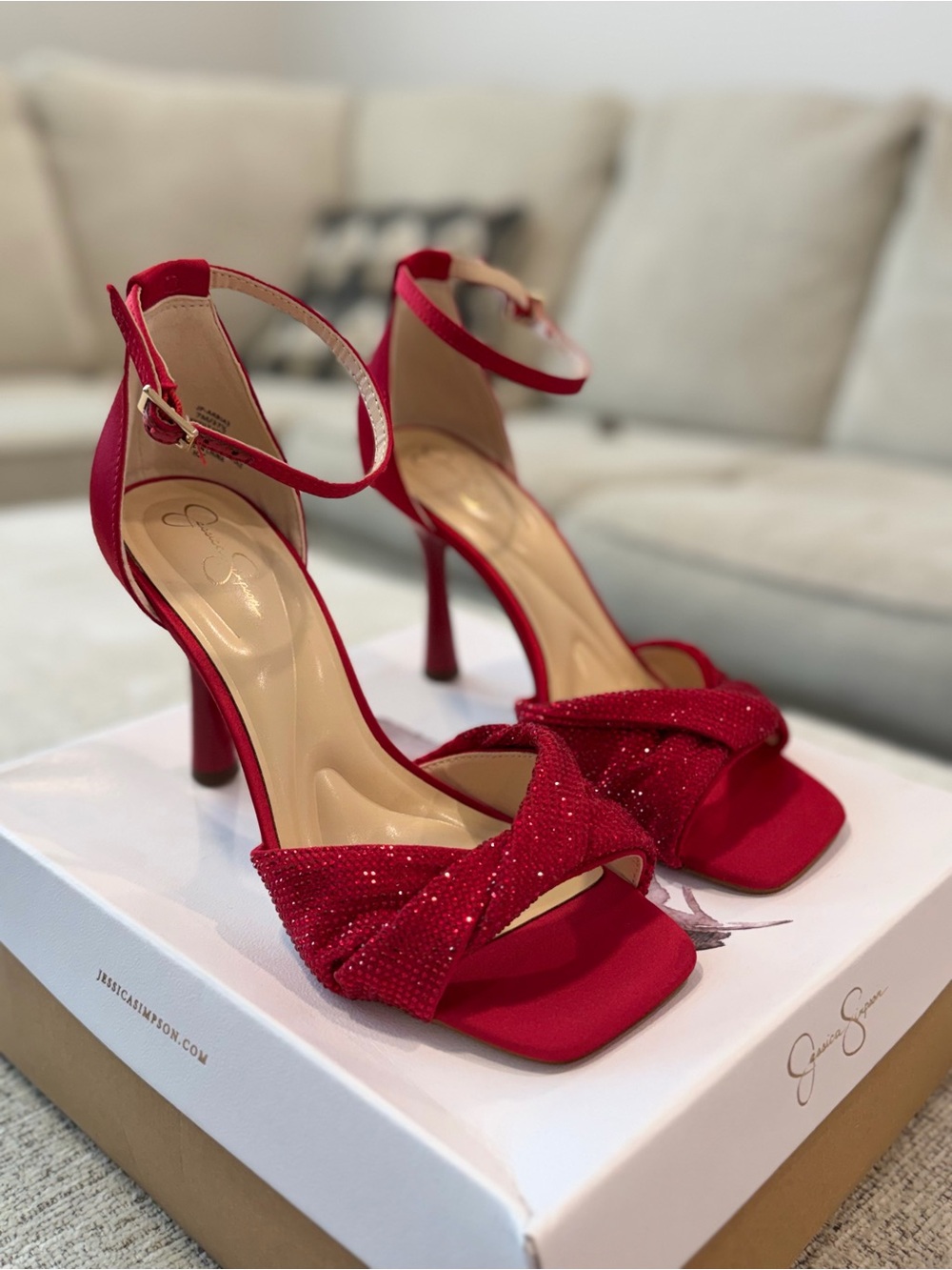 Brand New Jessica Simpson Wicked Red Women's Heels Size 7